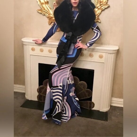 PUCCI GOWN - Silk Mermaid Maxi Printed - Picture 1 of 16
